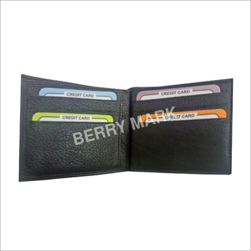 Black Mens Pure Leather Wallet