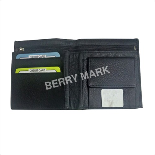 Black Mens Casual Leather Wallet