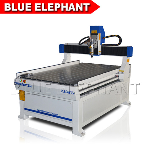 ELE 9015 CNC Router - 2.2kw Water-Cooled Spindle, 900x1500x200mm Table Size | High Precision, Low Noise, 4-Axis Control, Handheld USB Interface