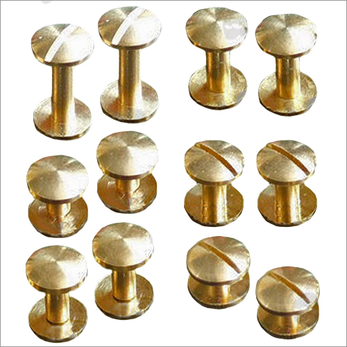 Brass Chicago Studa Domed Heads