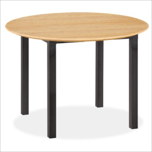 Round Shaped Dining Wooden Table