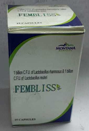 FEMBLISS Tablets - 160 mg Lactobacillus | Anti-Bacterial, Suitable for Adults and Aged Persons, Store in Cool and Dry Place