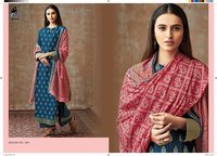 Printed Silk Salwar Suits