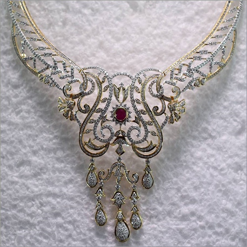 Ladies Fancy Diamond Necklace