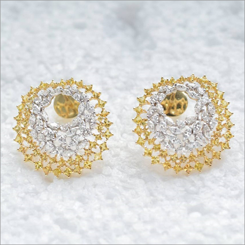 Ladies Designer Diamond Earring Tops