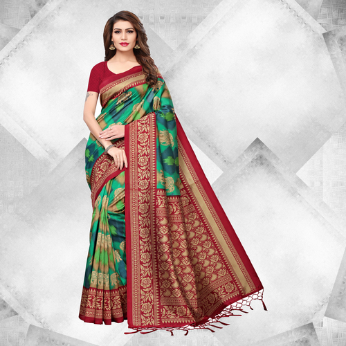 Festive Collections Mysore Silk Printed Saree