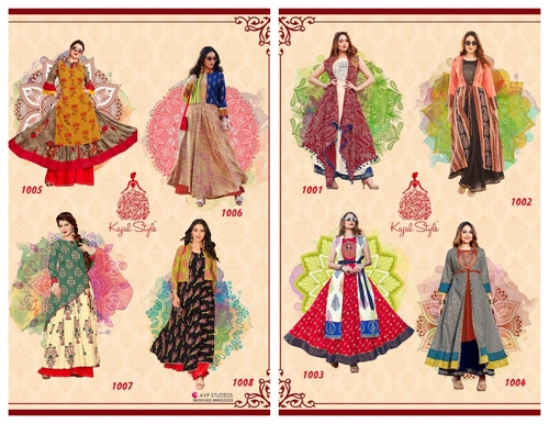 Printed Party Wear Kurtis - Heavy Rayon Cotton, Size M-XXXL, 8 Color Mix, Breathable & Quick Dry Feature, 3-4th Sleeve Style, Ethnic & Traditional Design