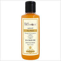 Orange And Lemongrass Face Wash - 210 Ml, Liquid Form | Nourishing Blend Of Rose, Pineapple, Turmeric & Neem, Suite For All Skin Types