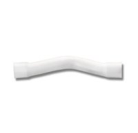 White Upvc Step Over Bend