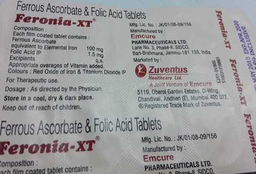 ferrous ascobate folic acid tablets