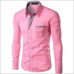 Pink Mens Casual Shirt