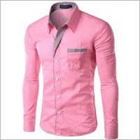 Pink Mens Casual Shirt
