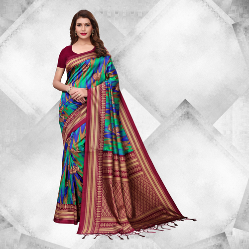 Multi Color Attractive Fancy Saree