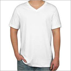 Mens V Neck T-Shirt - Polyester Fabric , Trendy Style with Variety of Colors and Fits