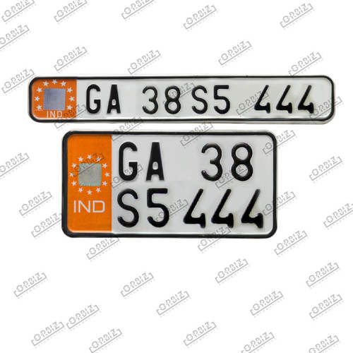 Aluminium Bike Number Plate