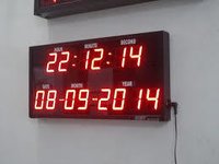 Electronic Display Board - Plastic Material, Led Display Type, Red Color | Adjustable Brightness, Wall Mountable, Ac Adapter Power Supply