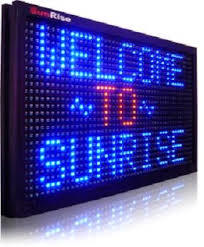 Electronic display sign