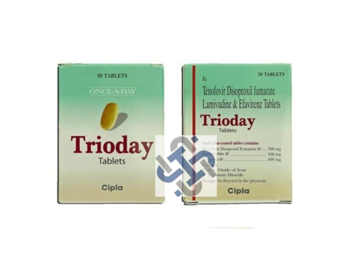 Trioday Lamivudine 300mg Tenofovir disoproxil fumarate 300mg Efavirenz 600mg Tablet