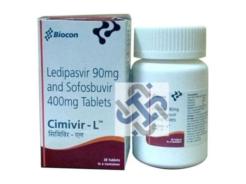 Cimivir L Ledipasvir 90mg Sofosbuvir 400mg Tablet Cimivir L Ledipasvir 90mg Sofosbuvir 400mg Tablet