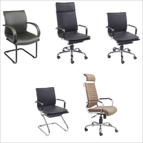 Leather Foam Revolving Chairs