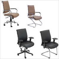 Brown Low Back Revolving Chair