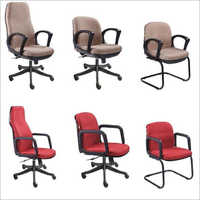 Revolving Computer Chair - Fabric And Foam Padded Seating | Durable, Comfortable Arm Rest, Modern Design, Corrosion Resistant, Easy To Clean, Beautiful Pattern, Available In Red Or Brown