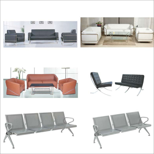 Leather Office Sofa Set