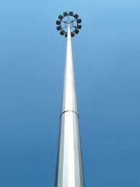 Cool White Light Electrical High Mast Pole