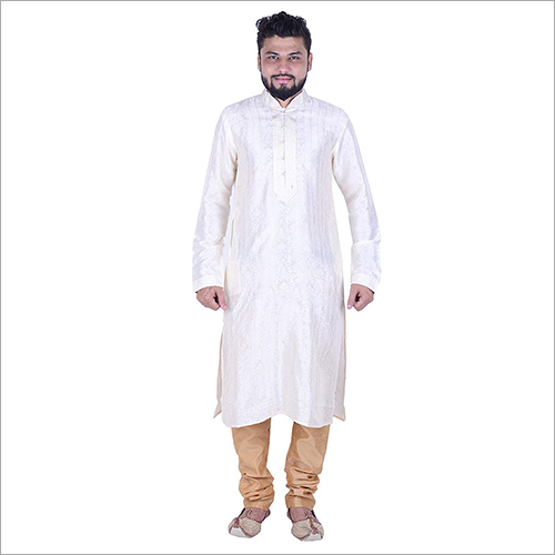 Cream Kurta Pyjama