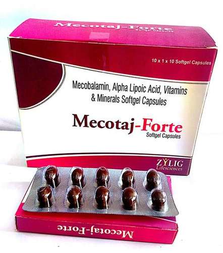 Each Soft Gelatin Capsule Contains Mecobalamin + Folic Acid General Medicines