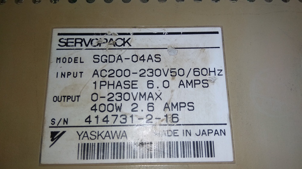 YASKAWA SERVO DRIVE