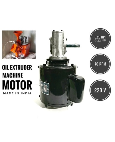 Black Mini Gearmotor For Oil Expeller Machine