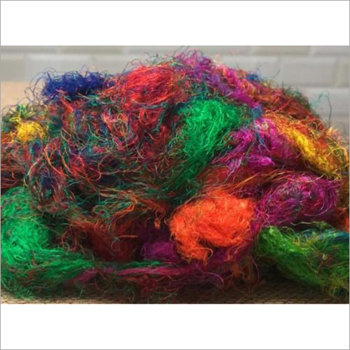 Multi-Coloured Silk Yarn Waste