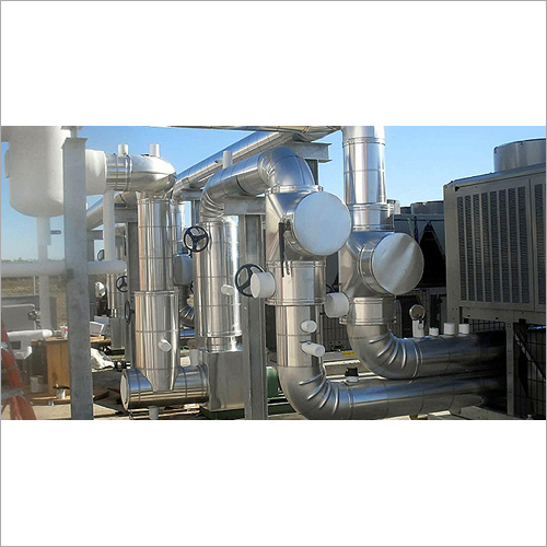 Chill Water Line Insulation With Cladding Work
