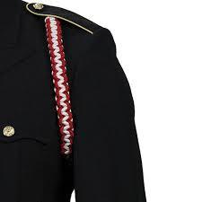 Army & Military Lanyards - Nylon Material, 115x68 mm Size, Red and White Color | Designed for Military Use, Warranty Included