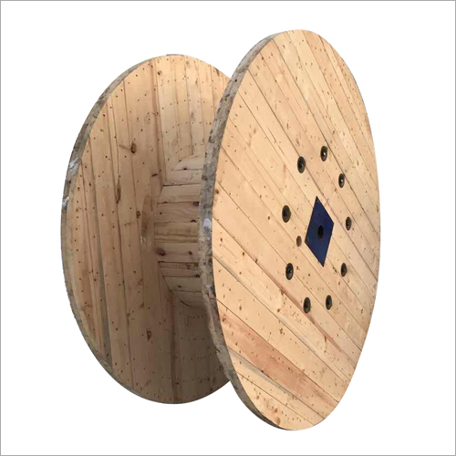 Wooden Nailed Drums - Variable Size Wood, Galvanized Nails | Durable, Tangle-Free, Convenient Transport