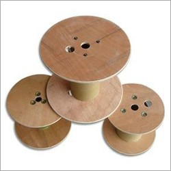 Empty Wooden Cable Reel