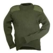 Army Sweater - Woolen Material, Large to XXL Size, Grey Color | Includes Warranty