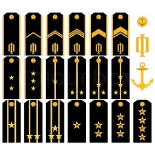 Black And Yellow Military Epaulettes