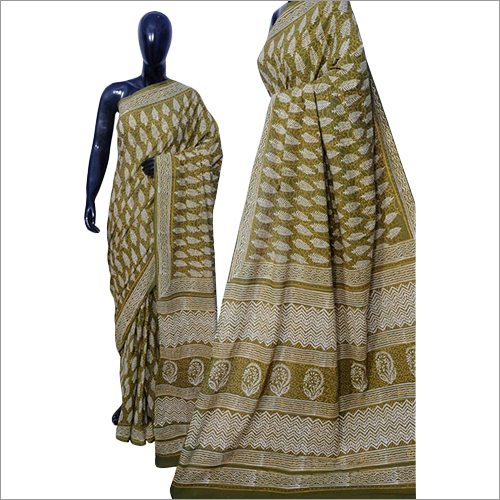 Light Green Ladies Customize Saree