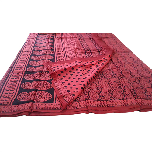 Red And Black Ladies Georgette Sarees