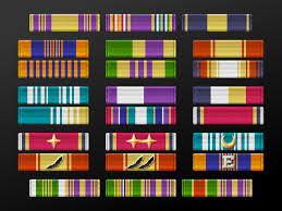 Military Rank Ribbons - Satin, 40 mm Size | Multi Color, Military Usage, Warranty Included