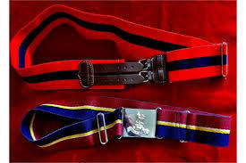 Red Military Web And Nylon Belts