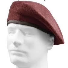 Red Woolen Beret Cap