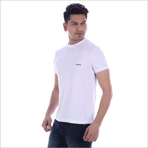 Mens White T-Shirt By ACTIVE N TRENDY CASUALWEARS