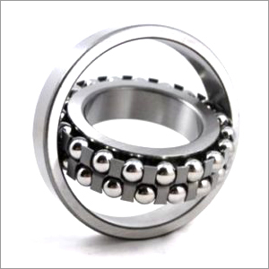 Self Aligning Ball Bearing - Stainless Steel, Double Row , Silver | Grease Lubricated, Enhanced Load Bearing Capacity, Deep Groove Design