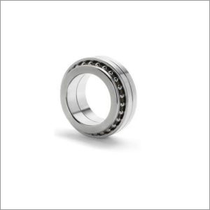 Thrust Ball Bearing - Stainless Steel, Double Row, Silver | Grease Lubrication, High Load Bearing Capacity, Extreme Condition Compatibility