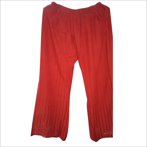 Ladies Red Capri