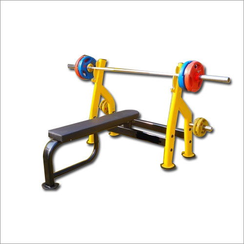 Olympic Flat Bench - Steel, 1609L x 1344W x 1300H mm, Black | Bicep Development, Durable, Strength Building, Sturdy