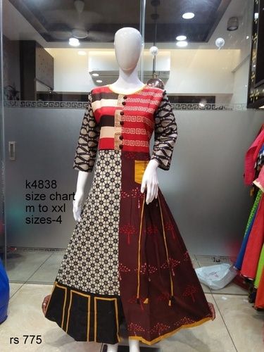 Anarkali Cotton Kurtis